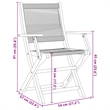vidaXL 7 Piece Garden Dining Set in Gray