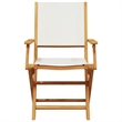 vidaXL Garden Dining Set in White/Cream