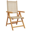 vidaXL 7 Piece Poly Rattan Garden Dining Set in Beige