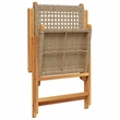 vidaXL 7 Piece Poly Rattan Garden Dining Set in Beige