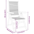 vidaXL 7 Piece Garden Dining Set in Beige