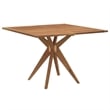vidaXL 5 Piece Poly Rattan Garden Dining Set in Brown