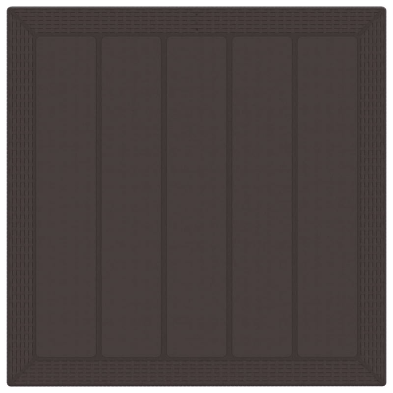 vidaXL Poly Rattan Garden Dining Set in Brown