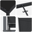 vidaXL 5 Piece Powder-Coated Steel Garden Dining Set in Black