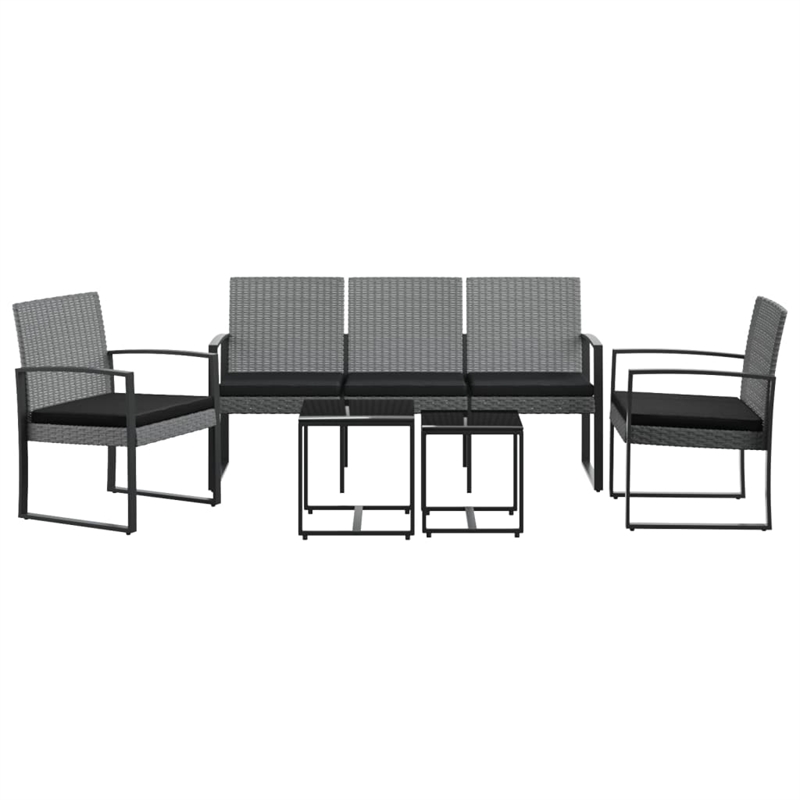 vidaXL 5 Piece Steel Garden Dining Set in Anthracite