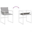 vidaXL 11 Piece Garden Dining Set in White