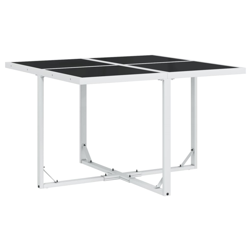 vidaXL 9 Piece Garden Dining Set in White