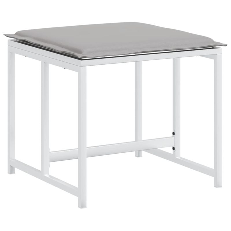 vidaXL 9 Piece Garden Dining Set in White