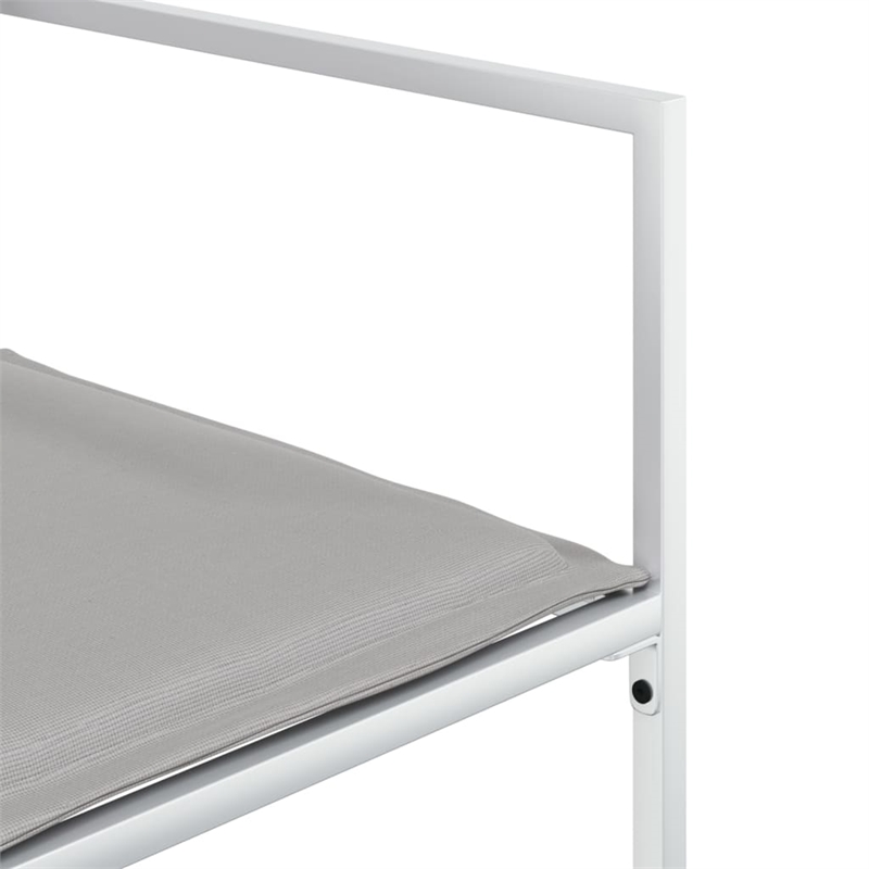 vidaXL 9 Piece Garden Dining Set in White