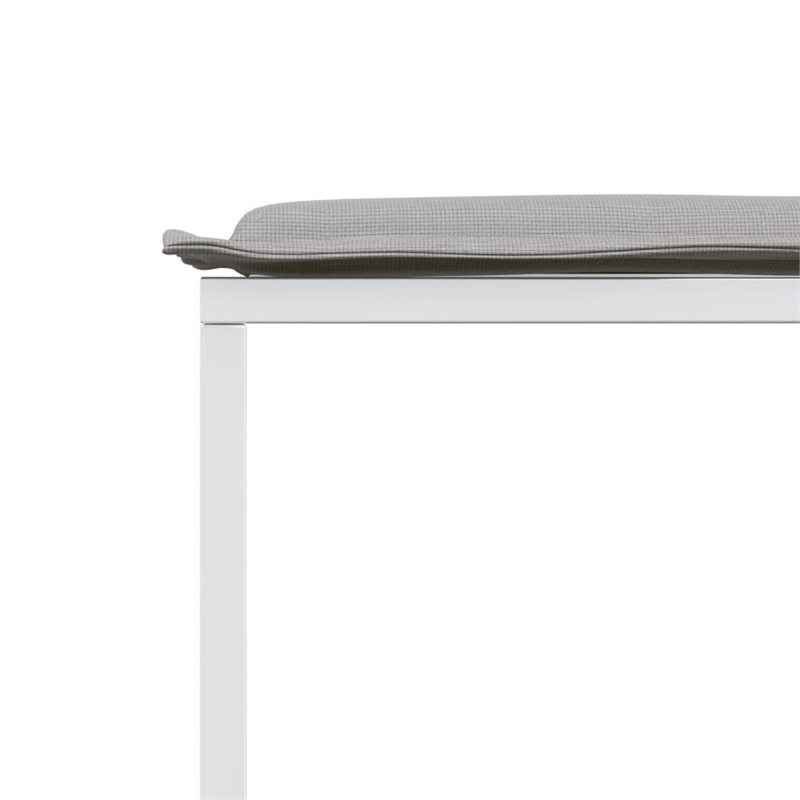 vidaXL 9 Piece Garden Dining Set in White