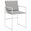 vidaXL 11 Piece Steel Garden Dining Set in White