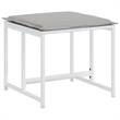 vidaXL 11 Piece Steel Garden Dining Set in White