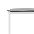 vidaXL 11 Piece Steel Garden Dining Set in White