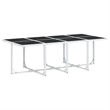 vidaXL 9 Piece Steel Garden Dining Set in Anthracite