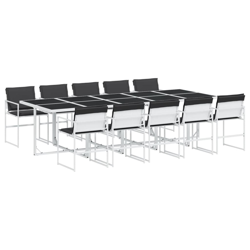 vidaXL Steel Garden Dining Set in Anthracite