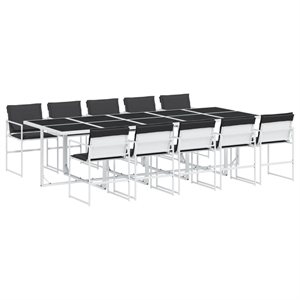 vidaXL Steel Garden Dining Set in Anthracite
