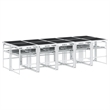 vidaXL Steel Garden Dining Set in Anthracite