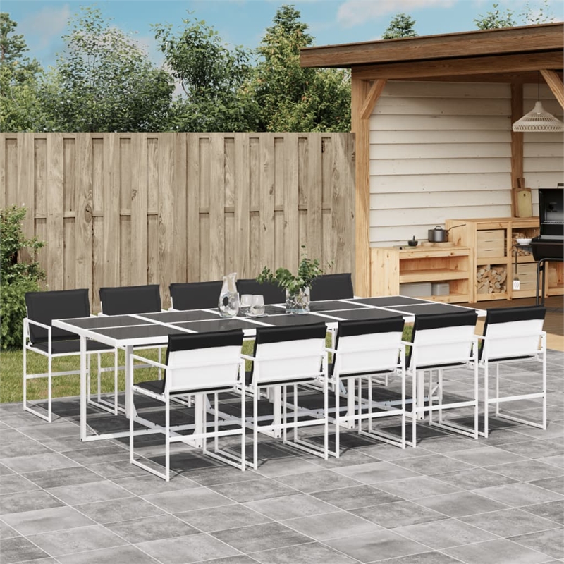 vidaXL Steel Garden Dining Set in Anthracite