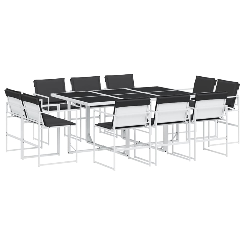 vidaXL Steel Garden Dining Set in Anthracite