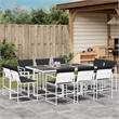 vidaXL Steel Garden Dining Set in Anthracite