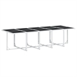 vidaXL 15 Piece Steel Garden Dining Set in Anthracite