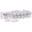 vidaXL 15 Piece Steel Garden Dining Set in Anthracite