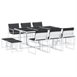 vidaXL 11 Piece Garden Dining Set in Anthracite