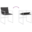vidaXL 11 Piece Garden Dining Set in Anthracite