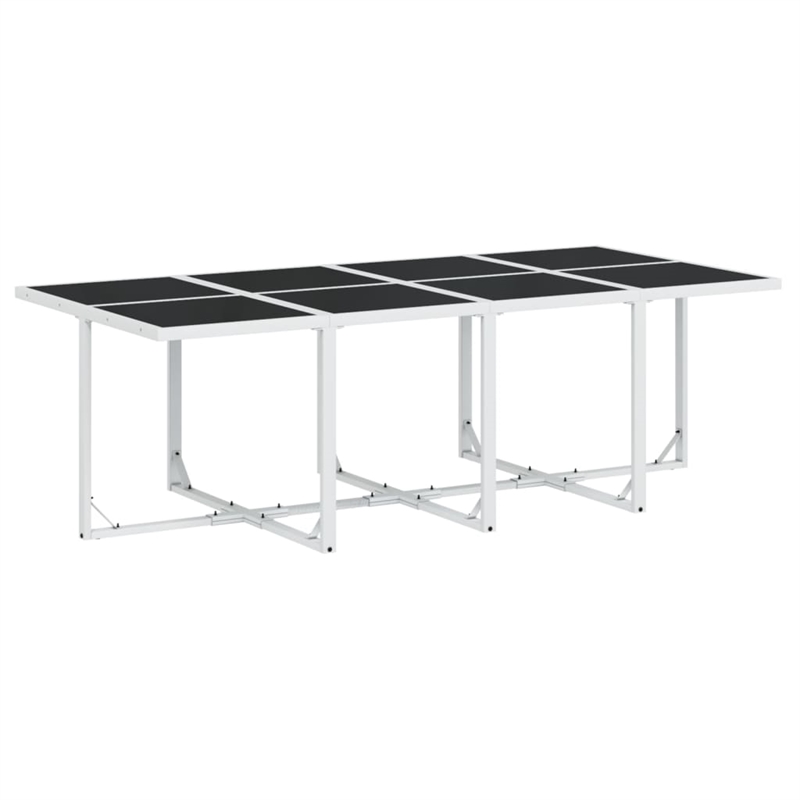 vidaXL 13 Piece Steel Garden Dining Set in Anthracite