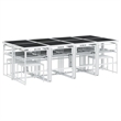 vidaXL 13 Piece Steel Garden Dining Set in Anthracite