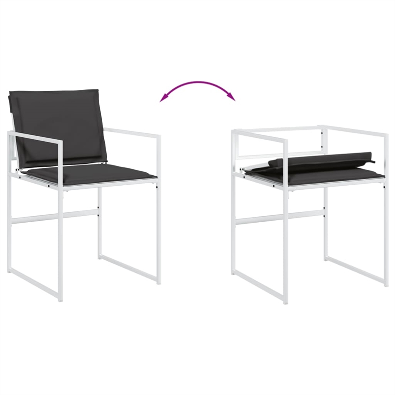 vidaXL 13 Piece Steel Garden Dining Set in Anthracite