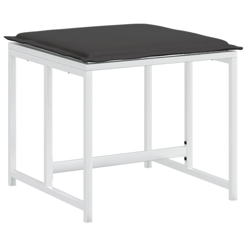 vidaXL 15 Piece Steel Garden Dining Set in Anthracite