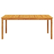 vidaXL Solid Acacia Wood Garden Dining Set in Brown