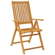 vidaXL Solid Acacia Wood Garden Dining Set in Brown