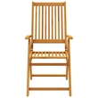 vidaXL Solid Acacia Wood Garden Dining Set in Brown