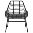 vidaXL Steel Garden Dining Set in Black