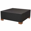 vidaXL 10 Piece Poly Rattan Garden Dining Set in Black and Brown