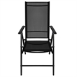 vidaXL 5 Piece Garden Dining Set in Black