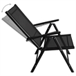vidaXL 5 Piece Garden Dining Set in Black