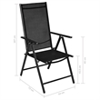 vidaXL 5 Piece Garden Dining Set in Black