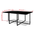 vidaXL 11 Piece Rattan Garden Dining Set in Black