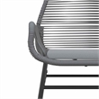 vidaXL Poly Rattan Garden Dining Set in Black