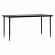 vidaXL Poly Rattan Garden Dining Set in Black