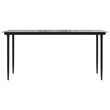 vidaXL Poly Rattan Garden Dining Set in Black