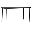 vidaXL 5 Piece Poly Rattan Garden Dining Set in Black/Dark Gray