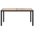 vidaXL 7 Piece Powder-Coated Steel Garden Dining Set in Black