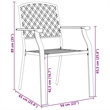 vidaXL 7 Piece Powder-Coated Steel Garden Dining Set in Anthracite