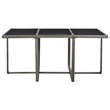 vidaXL 11 Piece Rattan Garden Dining Set with Cushions in Gray