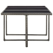 vidaXL 11 Piece Rattan Garden Dining Set with Cushions in Gray