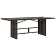 vidaXL 9 Piece Poly Rattan Garden Dining Set in Brown/Cream white